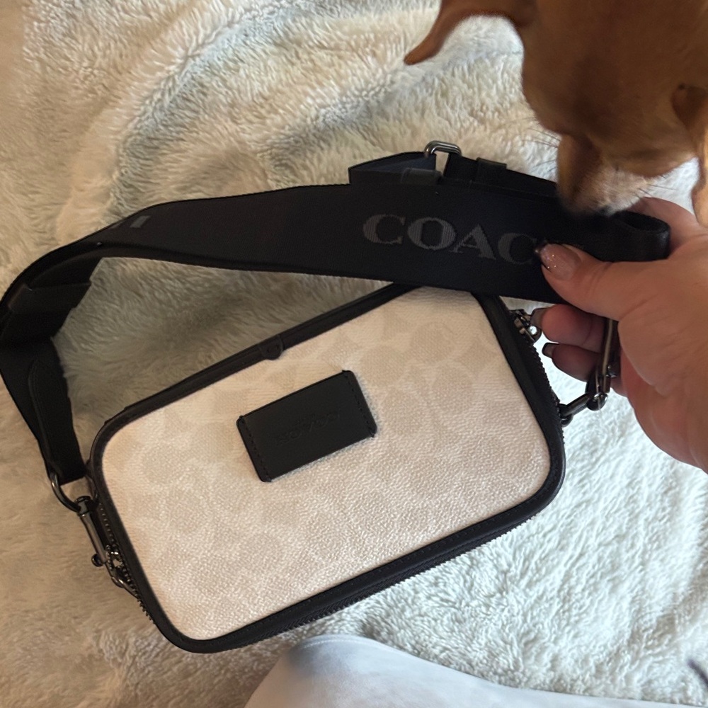 Coach White and Black Crossbody Bag - Picture 14 of 14